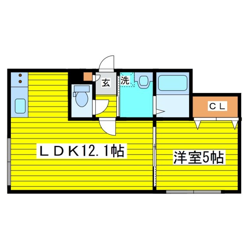間取図 札幌市営地下鉄東豊線/環状通東駅 徒歩7分 4階 築6年