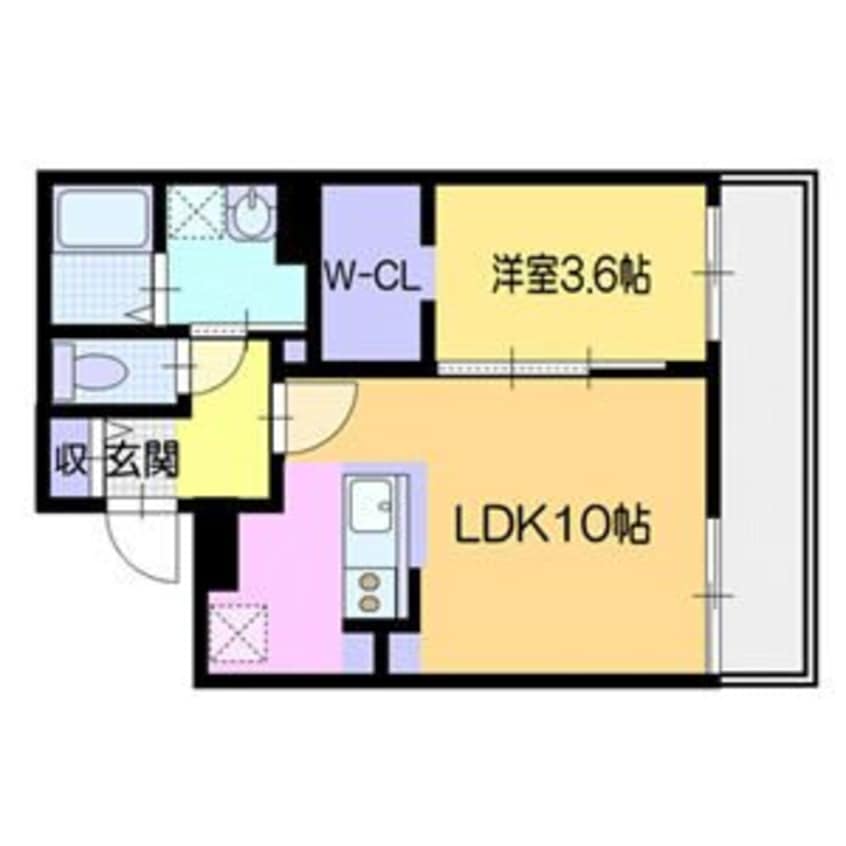 間取図 仮）ラ・シュエットN25