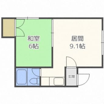 間取図 キューニハイツ