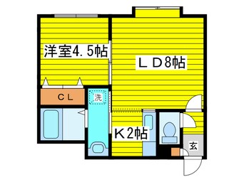 間取図 LEE　SPACE　北10条I