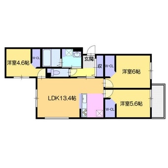 間取図 仮）フォルトゥーナ伏古