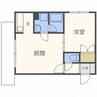 クレアール23 1LDKの間取り