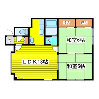 間取図 パレーシャル21Ａ