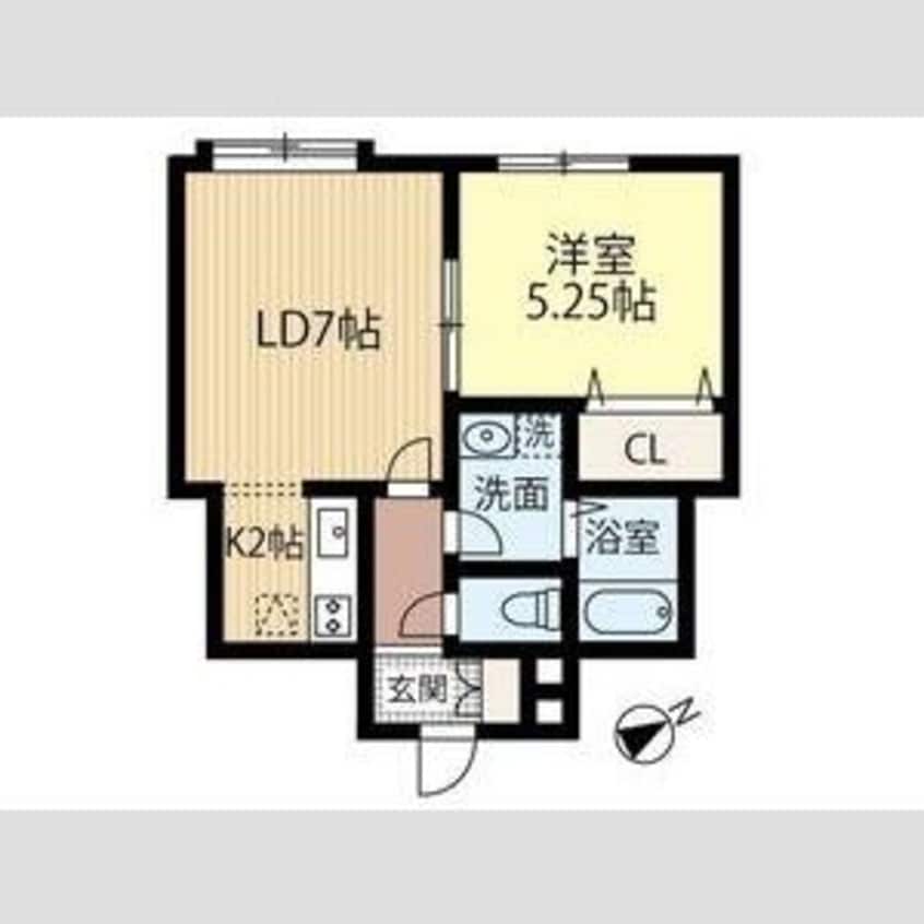 間取図 ブルークリスタル66