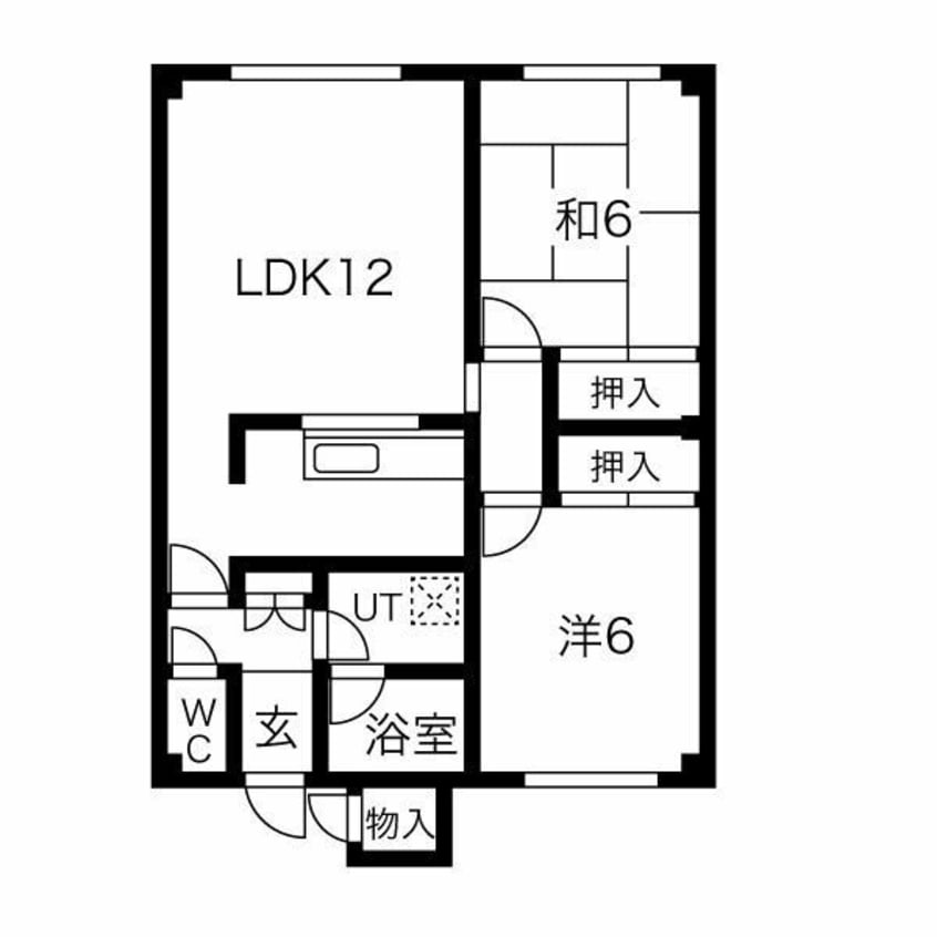 間取図 パレス杉都Ａ