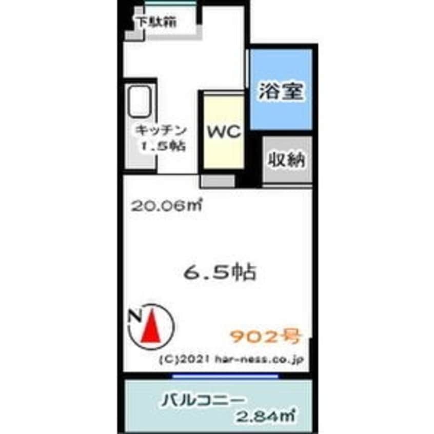 間取図 メゾンクレスト北大前II