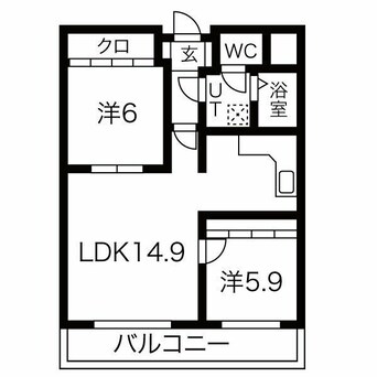 間取図 ティーズビレッジ元町
