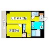 エアリー元町 1LDKの間取り