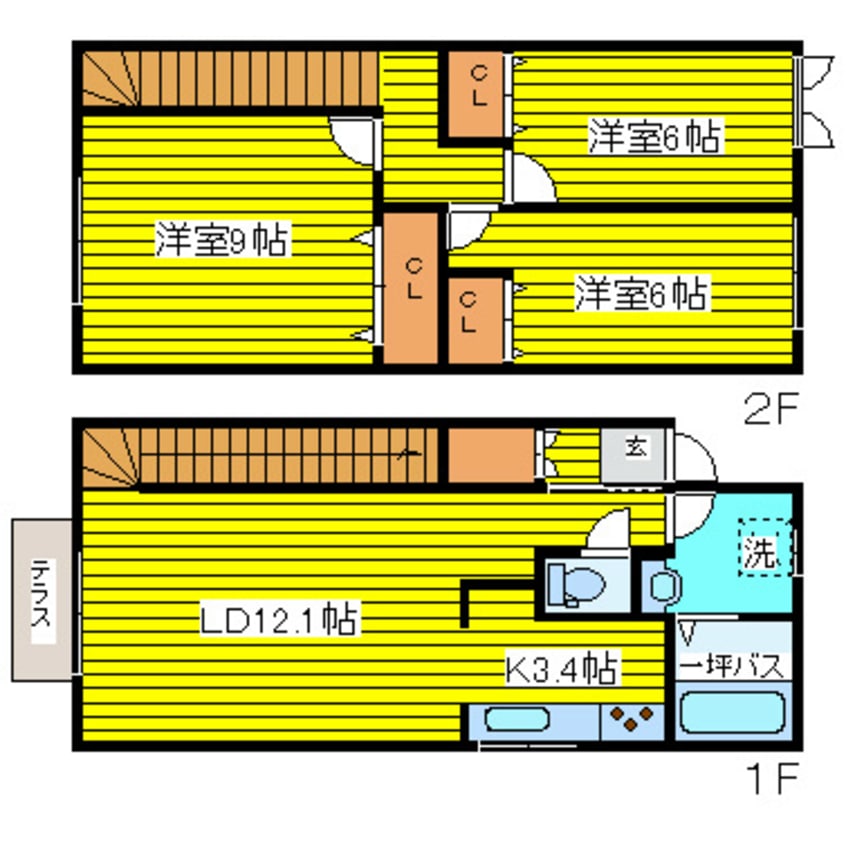 間取図 ル　ソレイユ
