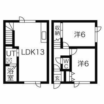 間取図 フォーレストパーク屯田