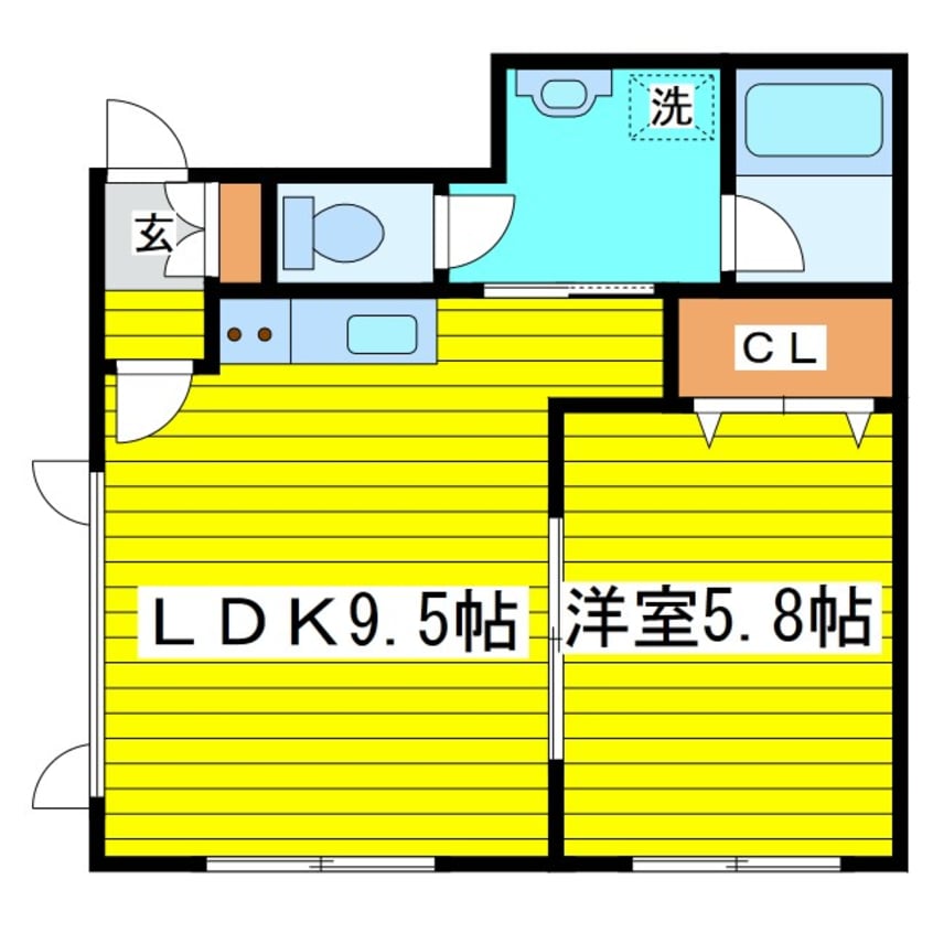 間取図 ハイツニシカワ