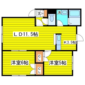 間取図 ノース33