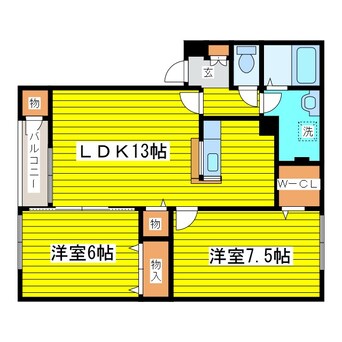 間取図 ファミール元町