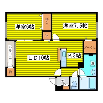 間取図 ファミール元町