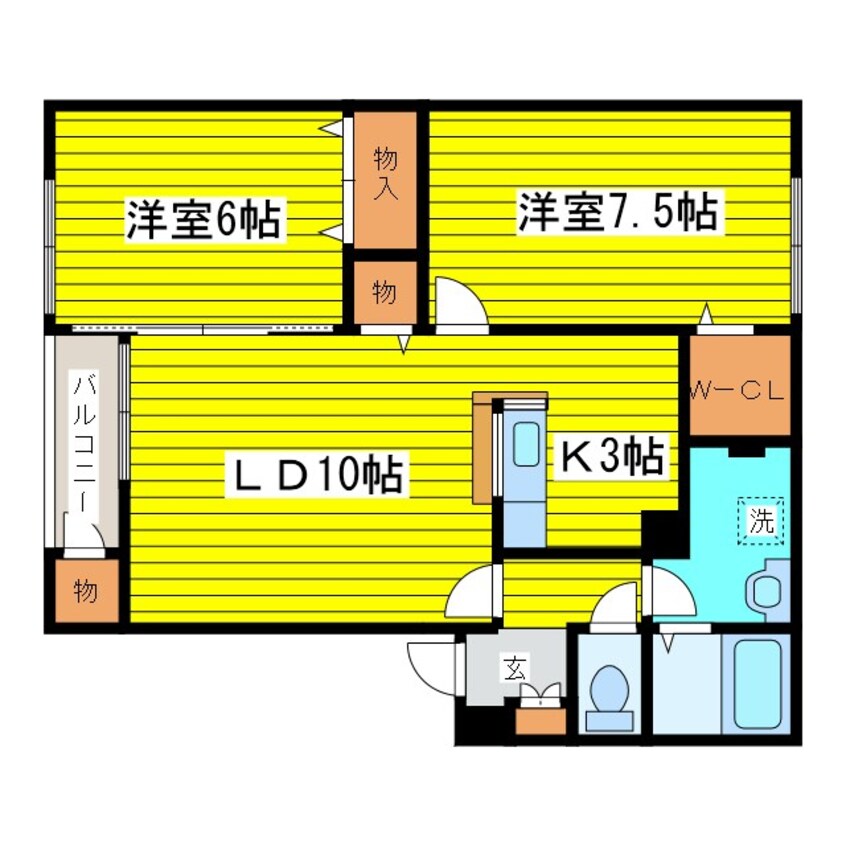 間取図 ファミール元町