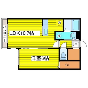 間取図 フレシールN20美香保公園