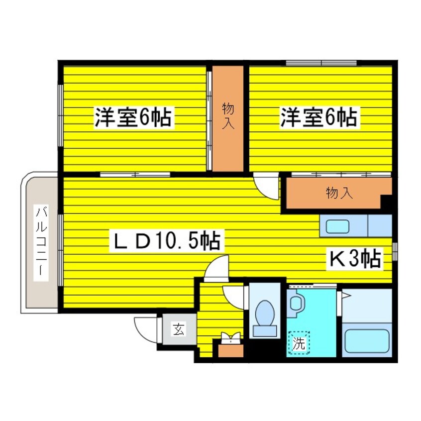 間取図 エストフォーレ16