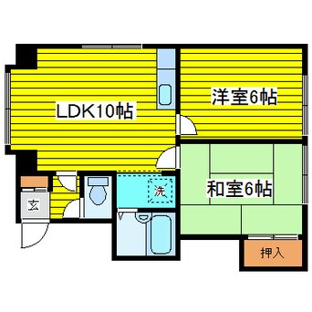 間取図 インペリアル伏古Ａ