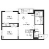 スマイルN15 2LDKの間取り
