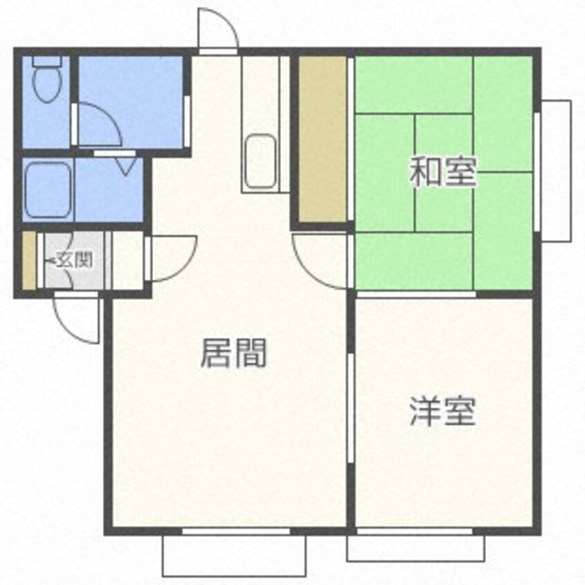 間取図 プルミエール新琴似