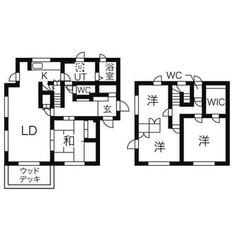 間取図 貸家　西野11-9-24-24