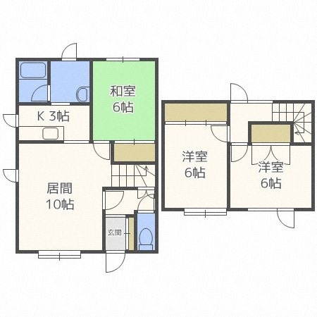 間取り図 吉田コーポD棟
