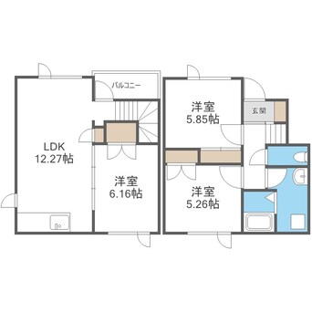 間取図 タウンハウス若原