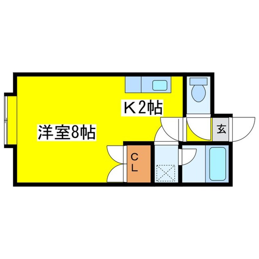間取図 ラリューシュ新道東