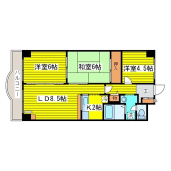 間取図 ステーションハイツ山本