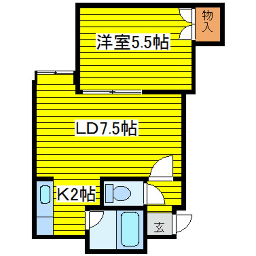 間取図 ハイツグレースモアII