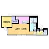ドルチェ南郷8 1LDKの間取り