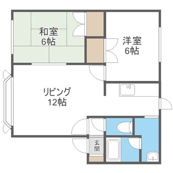 間取図 ルミエール伏古