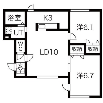 間取図 ルミエール麻生町５