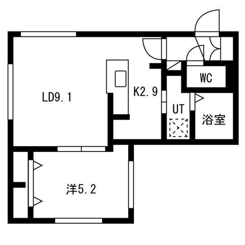 間取図 Lien南郷13