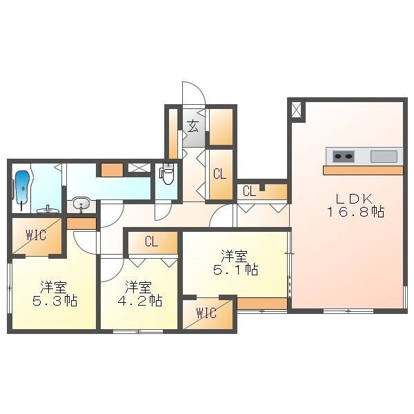 間取り図 R-fino MIYANOSAWA