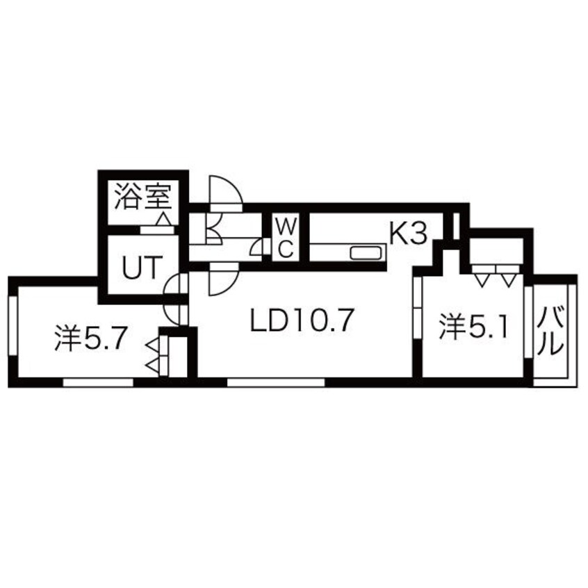 間取図 サンルーチェ北大