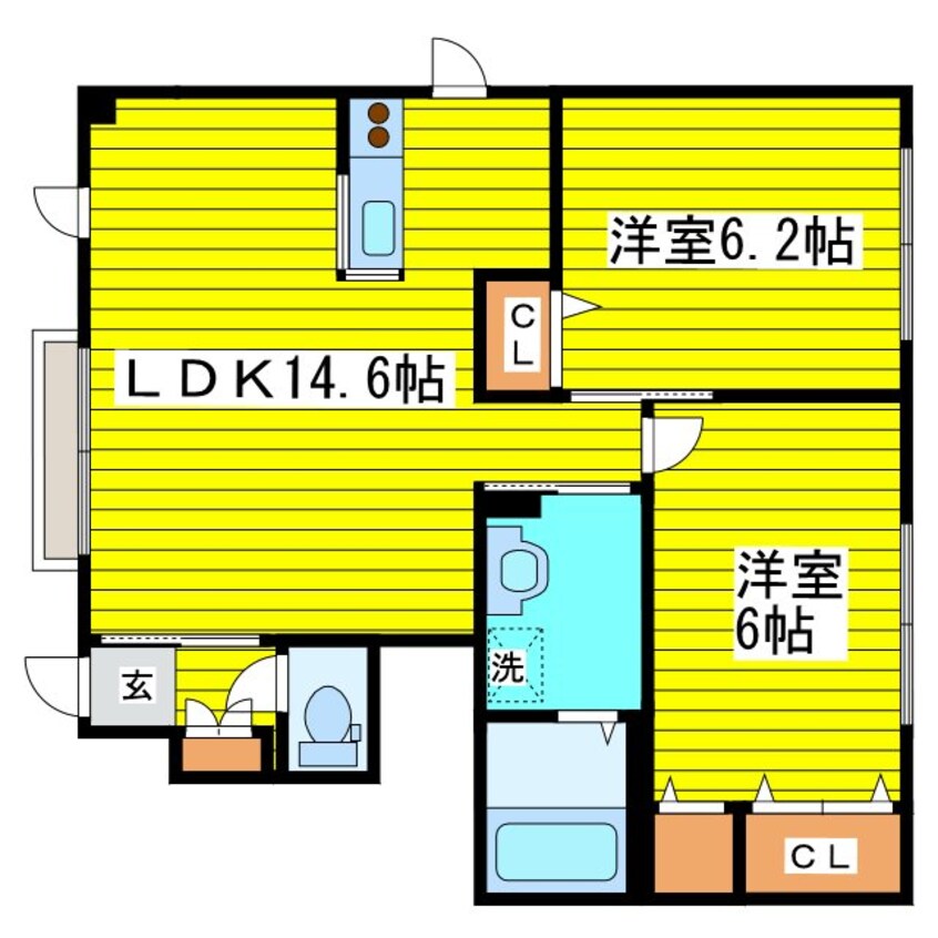 間取図 シャーメゾン元町グランビレッジＸ