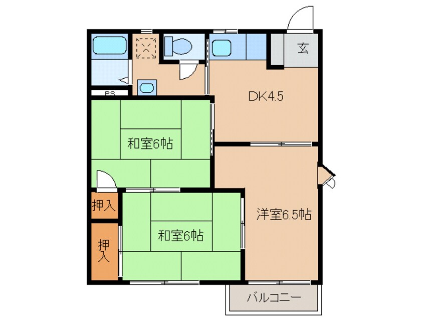 間取図 加見彦ハイツ