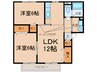 ハピネスＡ 2LDKの間取り