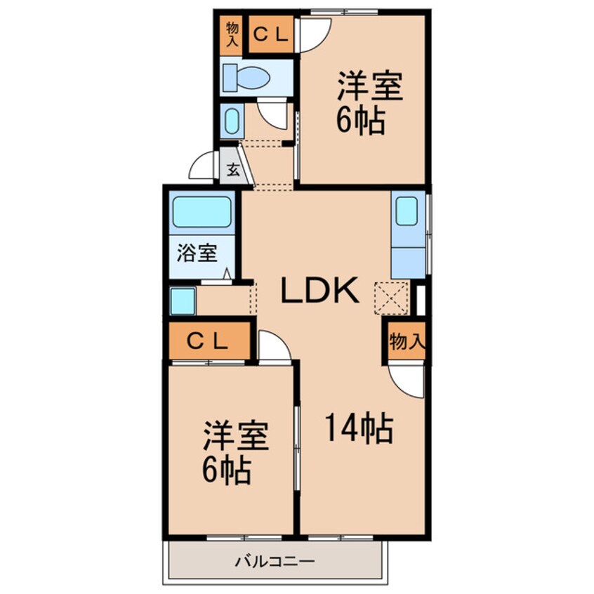 間取図 サンロード二重堀