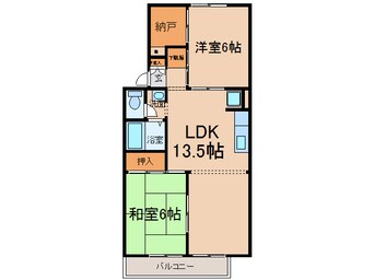 間取図 スカイコート中島