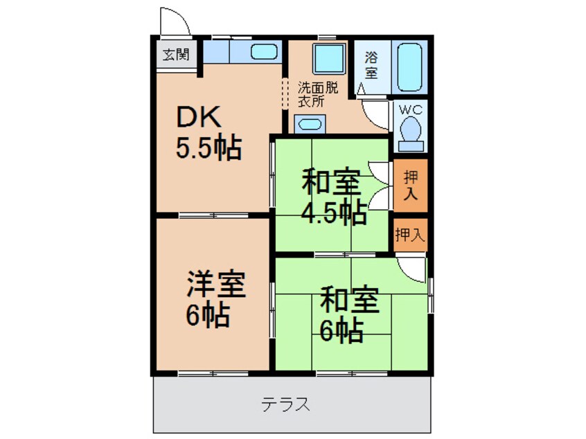 間取図 パースン２４４・２４５