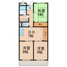 サンピース 3DKの間取り