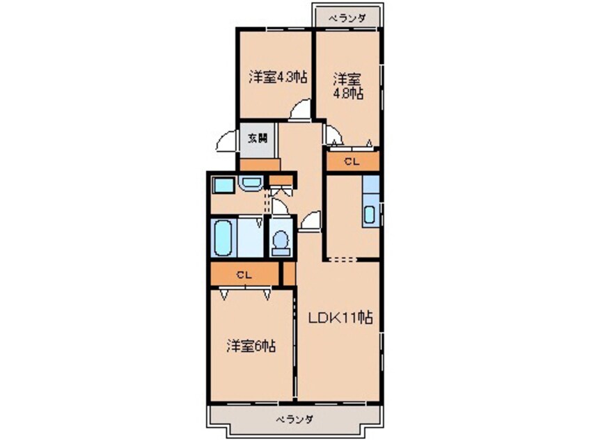 間取図 ソフィア小牧