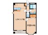 ラフィネ 1LDKの間取り