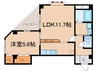 ラフィネ 1LDKの間取り