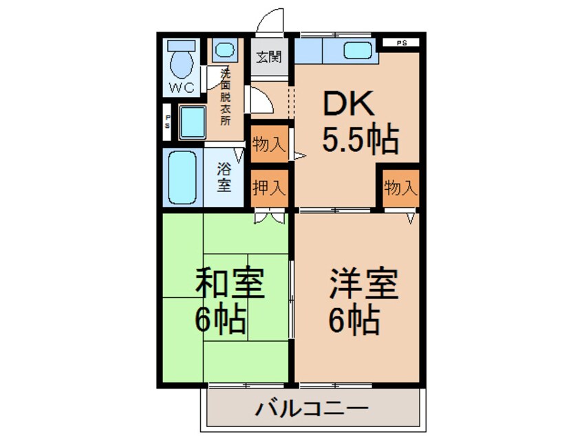 間取図 若宮ハイツ