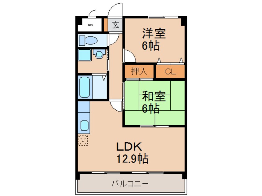 間取図 マ・メゾン小牧原　南館