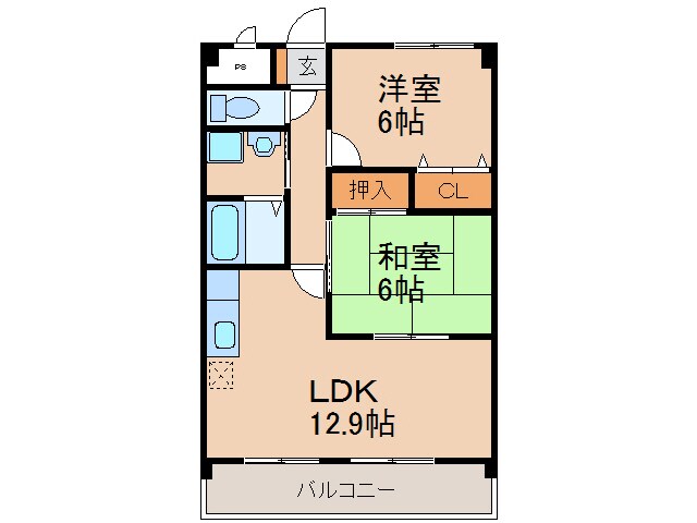 間取り図 マ・メゾン小牧原　南館