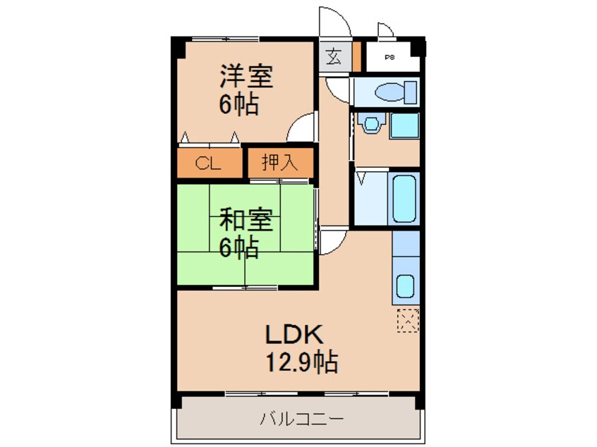 間取図 マ・メゾン小牧原　南館